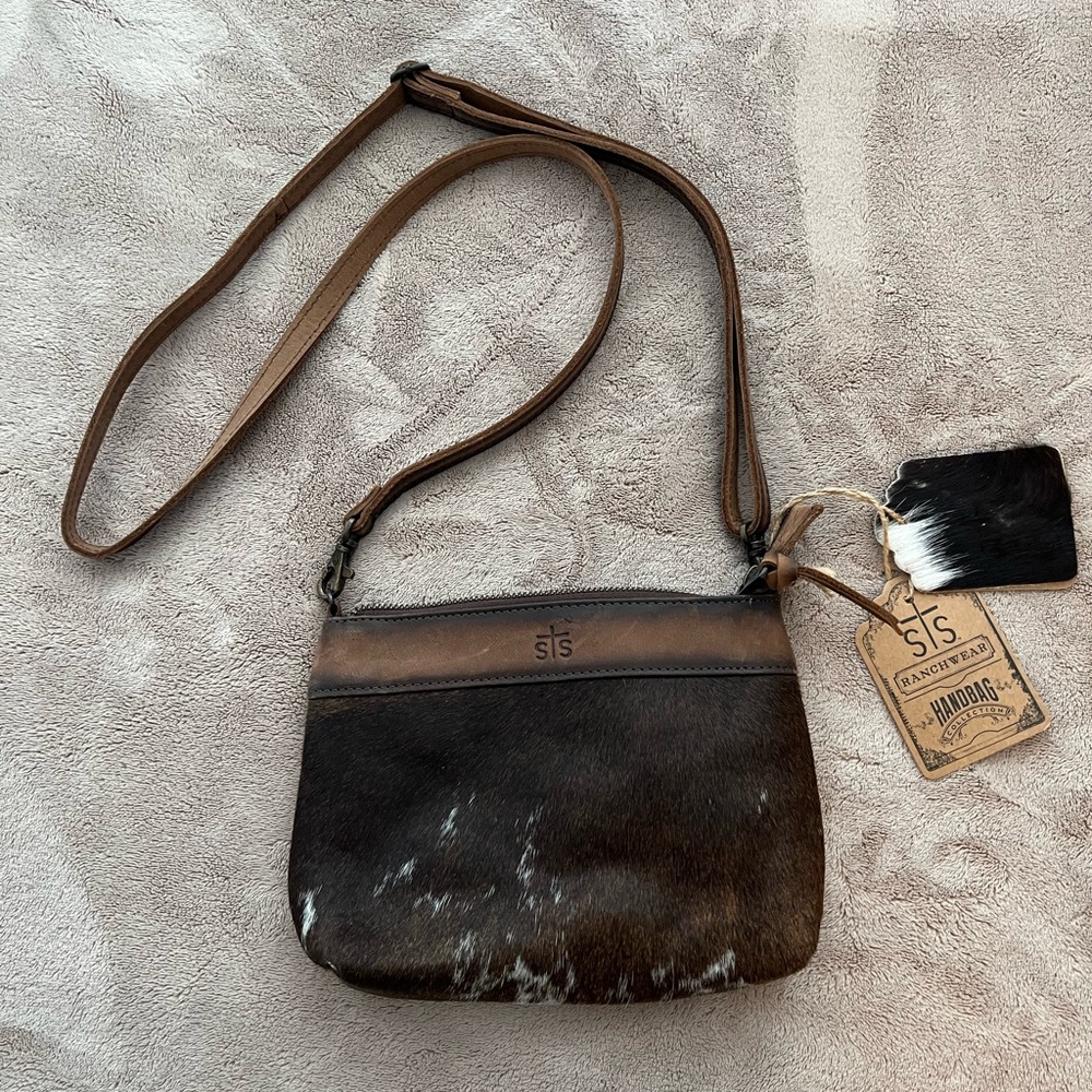 STS Ranchwear Brown Leather Crossbody Bag